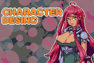 professional pixel art character design, including nsfw