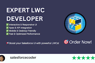 develop lightning web components for salesforce