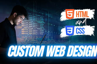 do html css custom web design