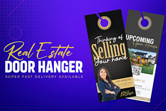 design door hanger or door knocker for real estate