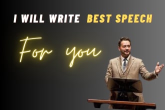 do persuasive and motivational speech writing for you