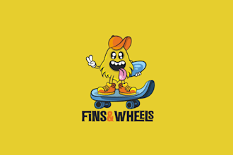 design young fun  and cool looking logo