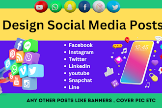 design social media posts for facebook instagram and twitter
