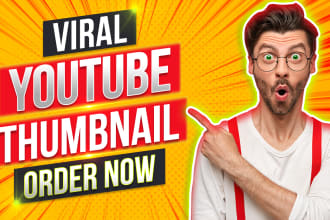 design eye catchy viral youtube thumbnail