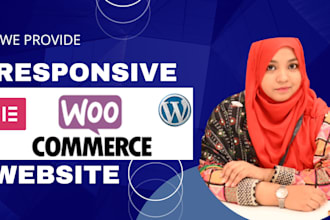 create a responsive woocommerce business website on wordpress
