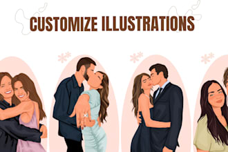 custom illustration and portrait