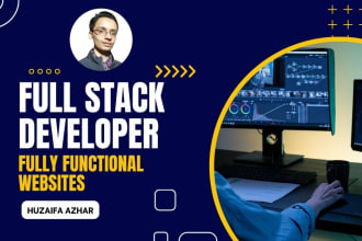 be your full stack developer python react js, django and drf