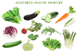 create realistic digital painting any object