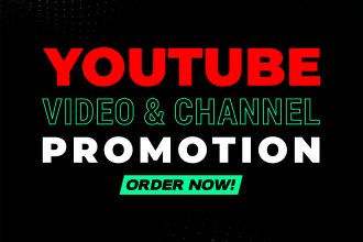 do youtube video and channel promotion