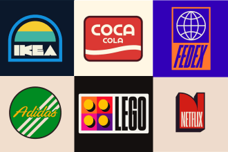 redesign your logo to be retro vintage 80s and 90s