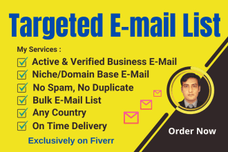 provide your targeted domain based verified email list