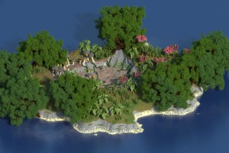 create a custom minecraft map and wonderful terrain for you