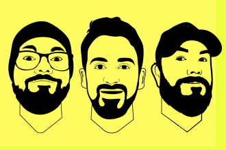 make a minimalist face logo design