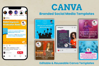 design editable canva templates for your social media