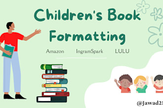 format childrens book for KDP, childrens book formatting for kindle