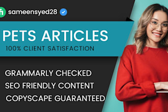 write SEO friendly pet related blog and articles