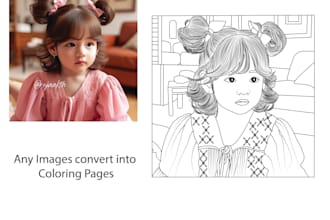 create coloring book for children and adults for kdp and etsy