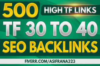 creat high trust flow 30 plus dofollow homepage backlinks