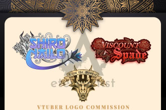 make cool vtuber, streamer, game logo