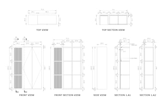 draw furniture design and manufacturing drawings