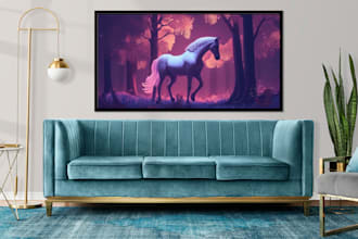 design frame mockup or wall art mockup