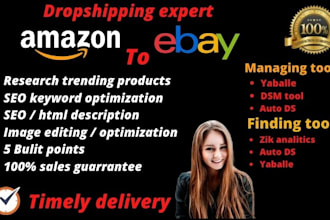 do amazon to ebay dropshippig listings