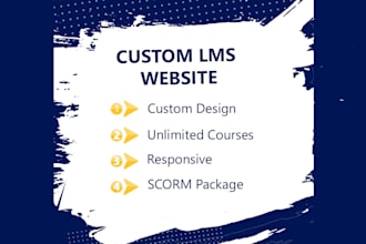 develop and design a custom lms website