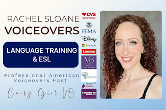 record an american english language learning or esl voice over