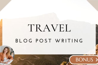 write an SEO travel blog or article