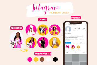 create unique instagram highlight cover