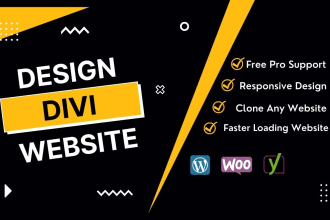 be your divi website expert and build wordpress website with divi theme