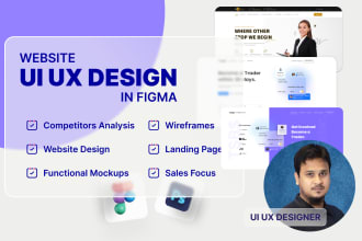 design professional website UI UX design in figma