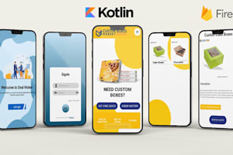 create java or kotlin android applications for you