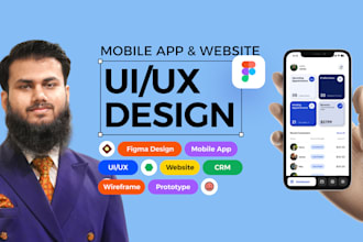 do mobile app web app website UI UX design in figma