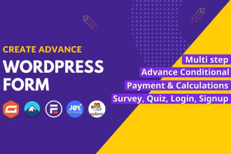create multi step conditional wordpress form, gravity form, and contact form 7
