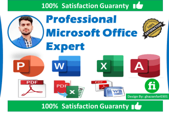 efficiently handle your ms office projects word, excel, powerpoint, access