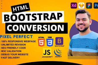 convert figma to HTML,PSD to HTML, xd to HTML,figma to next js