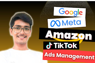 be your amazon ppc, meta ads, google ppc, tik tok ads manager, seo consultant