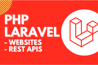 develop or fix PHP laravel api and website