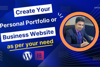 build personal portfolio, business website as per your need