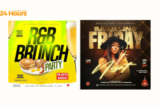 design motion, nightclub, social media, event flyer