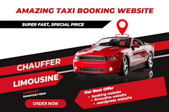 design taxi booking, chauffeur website, taxi booking website, limousine website