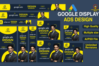 design amazing web banner ads or google display ads