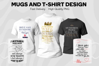 make design for mugs, t shirts or other print on demand