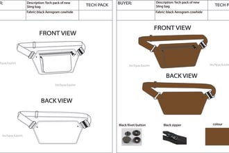 do all kinds of bag techpack design for your brand