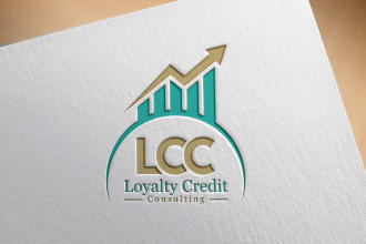 design modern credit repair, consulting, financial logo