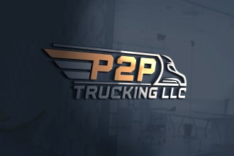 design unique transport logistics and trucking logo