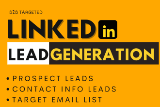 do targeted b2b lead generation prospect email list building data collection