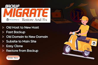 transfer migrate backup clone restore your wordpress website in 3 hours