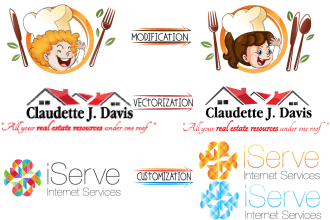 modify, vectorize, customize or redesign your logo